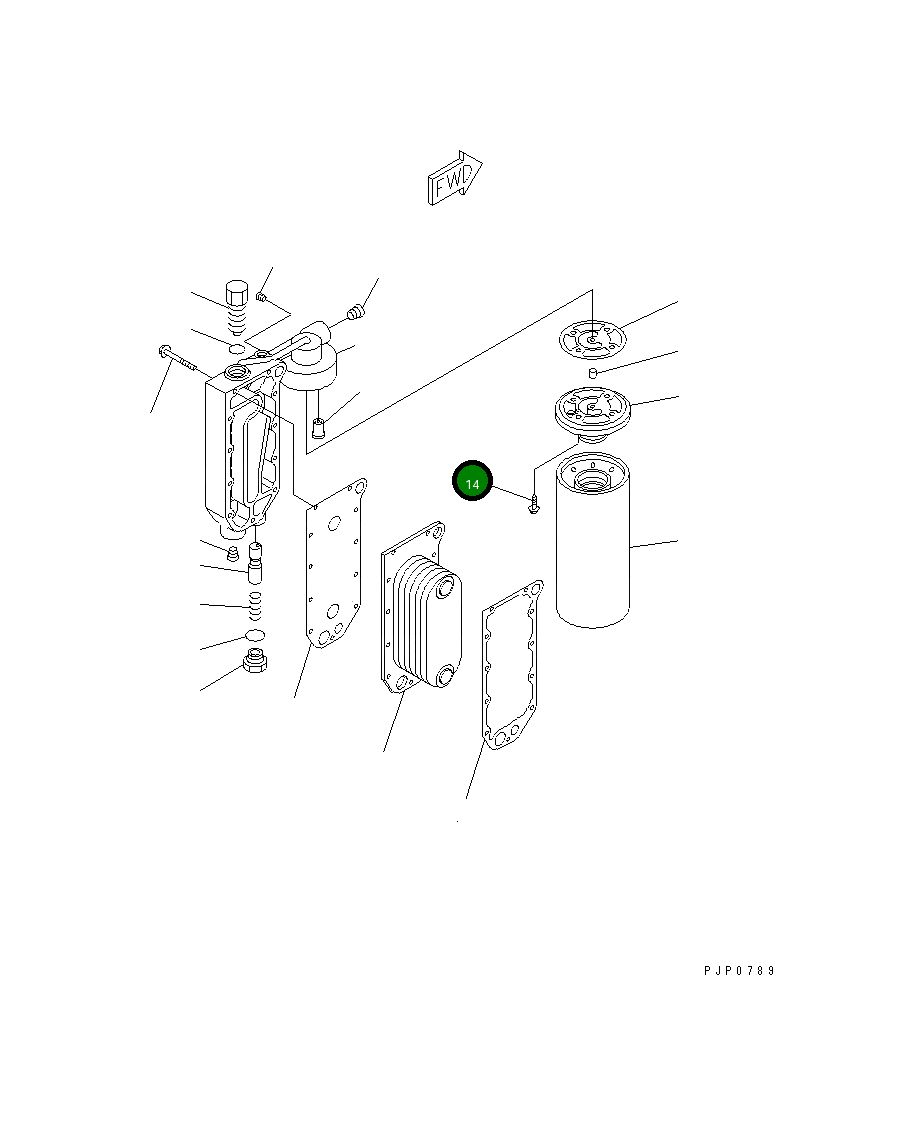 Болт 6742-21-6610 Komatsu