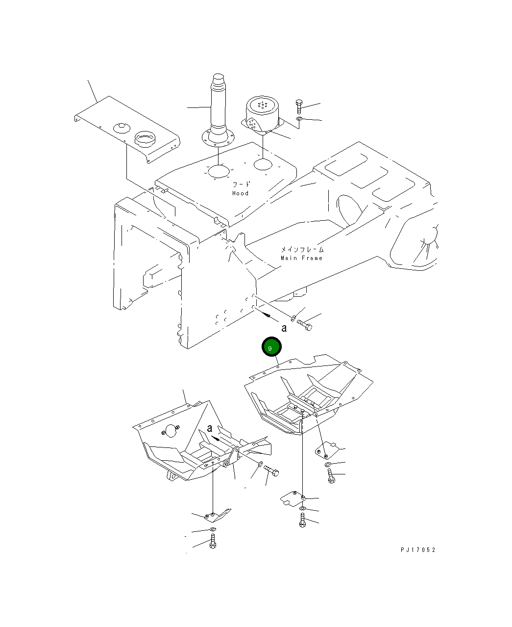 Крышка 154-55-19350 Komatsu