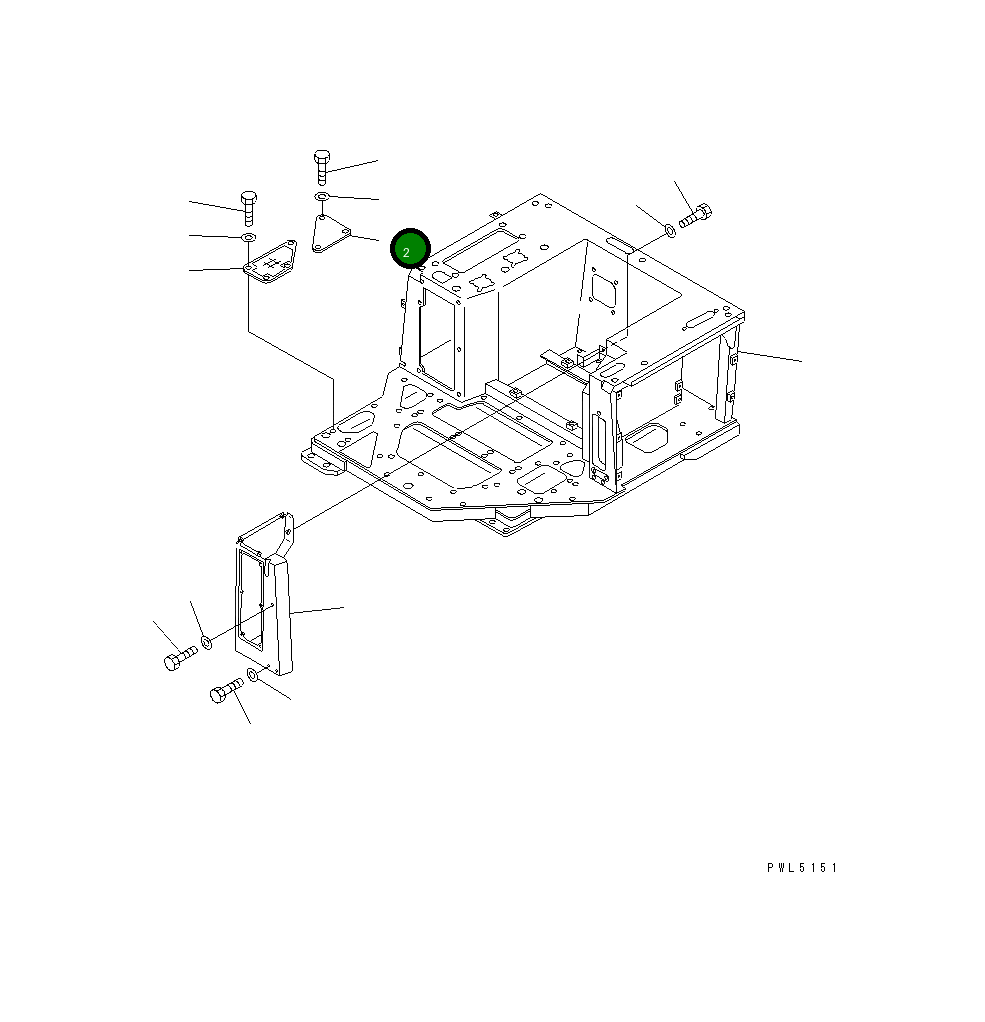 Крышка 154-54-42160 Komatsu