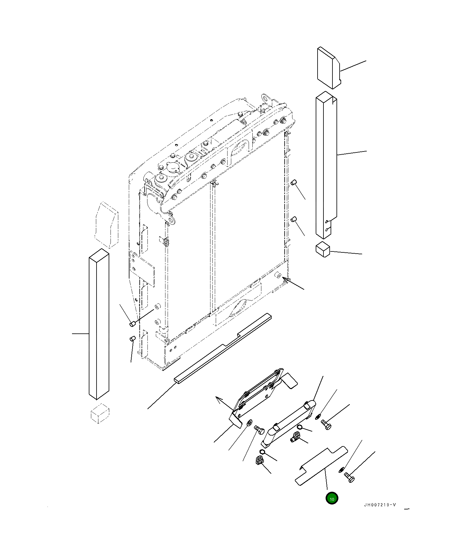 Крышка 2080371290 Komatsu