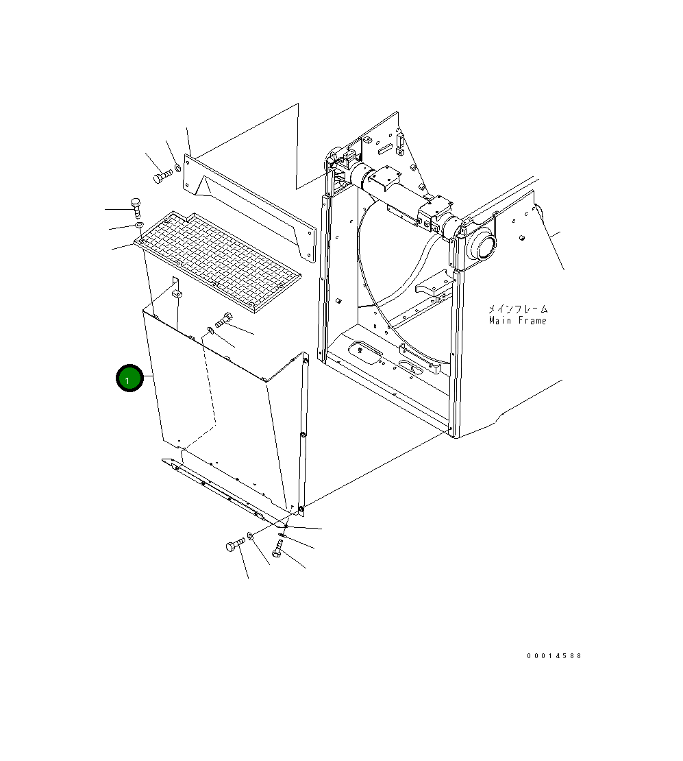 Крышка 154-54-78410 Komatsu