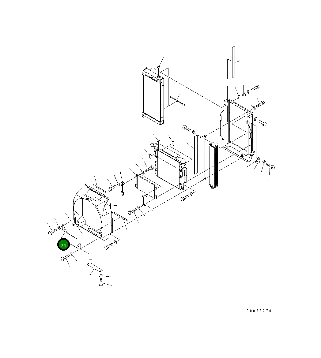 Крышка 23B-03-67330 Komatsu