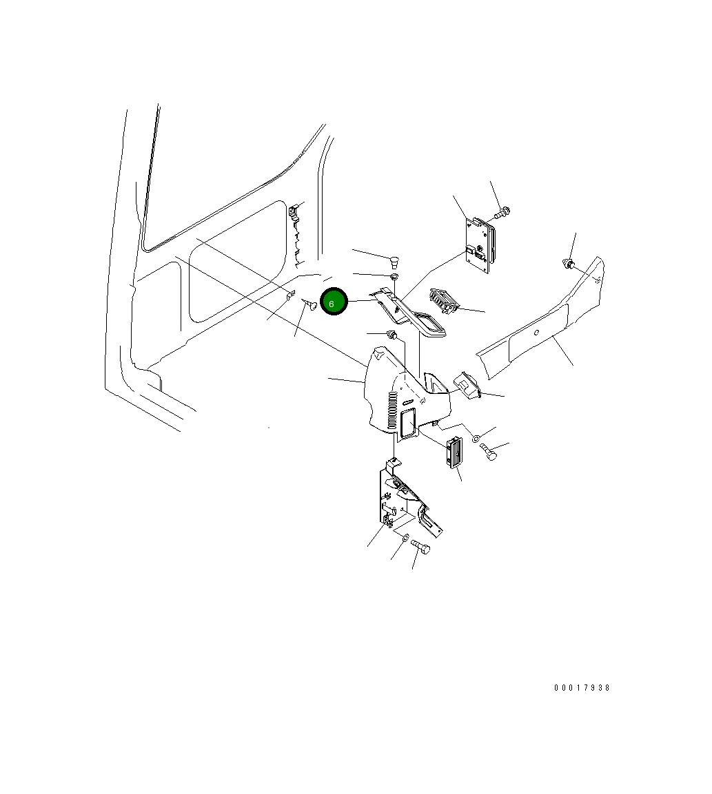 Крышка 22U-54-25211  Komatsu