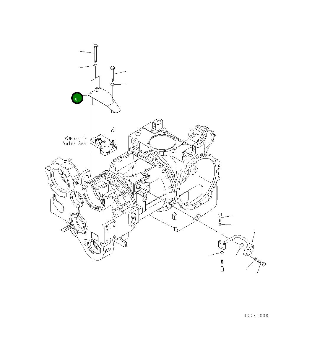 Крышка 17A-13-46140  Komatsu