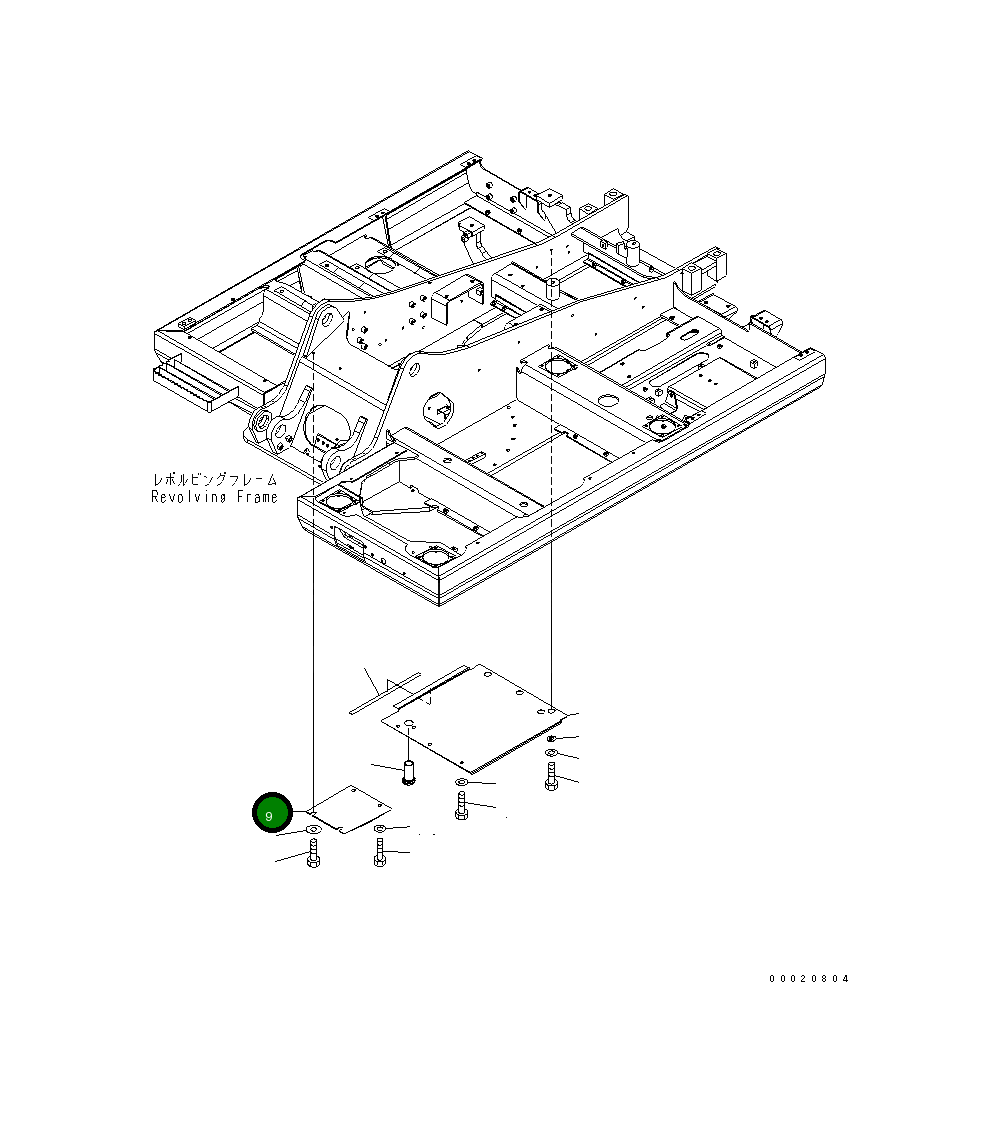 Крышка 203-54-75421 Komatsu