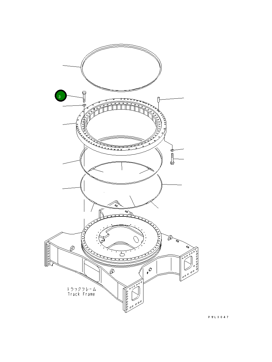 Болт 21T-25-67160 Komatsu