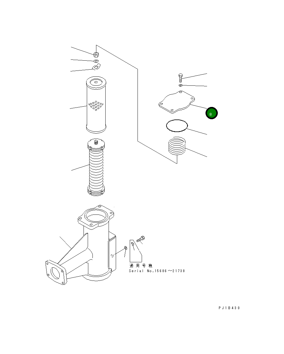 Крышка 195-49-11850 Komatsu