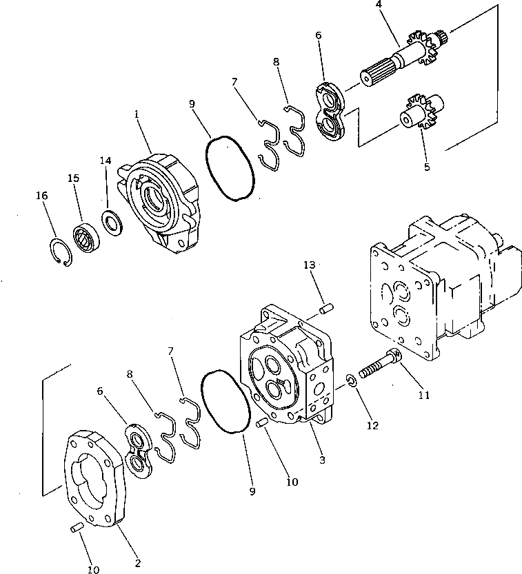 Болт 01252-31065  Komatsu