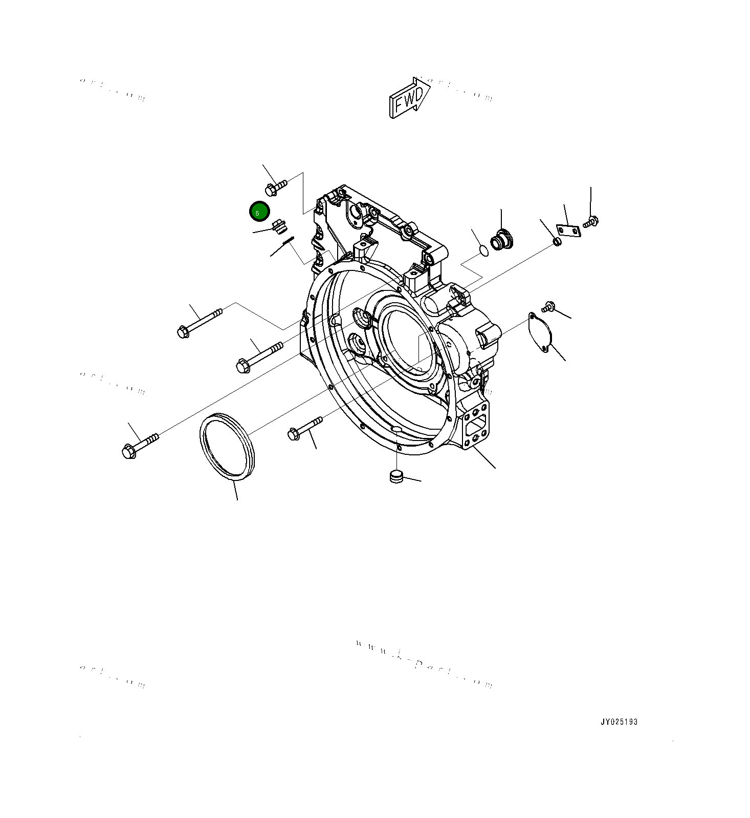 Болт 6742015504 Komatsu