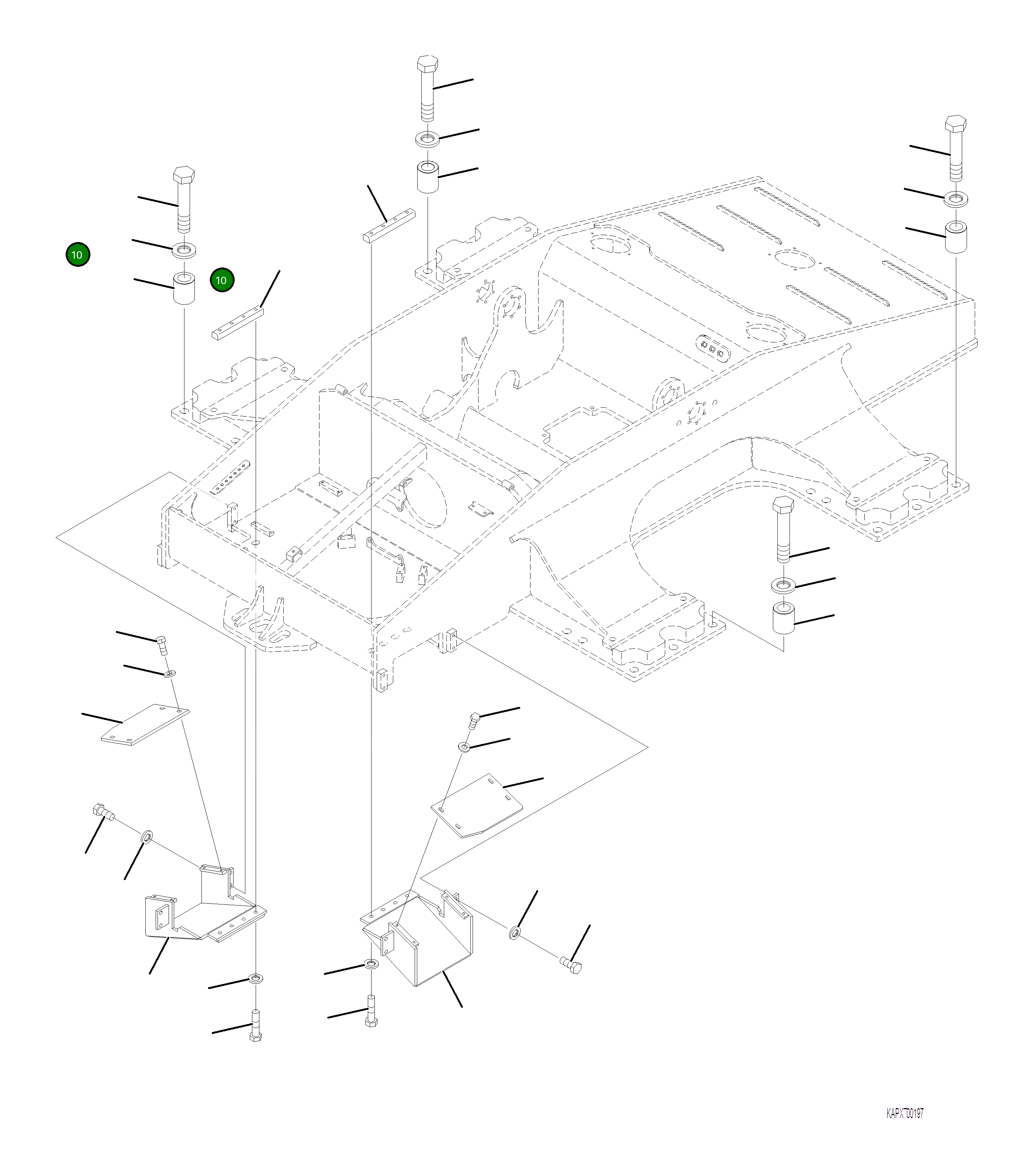 Болт 02010-80832 Komatsu
