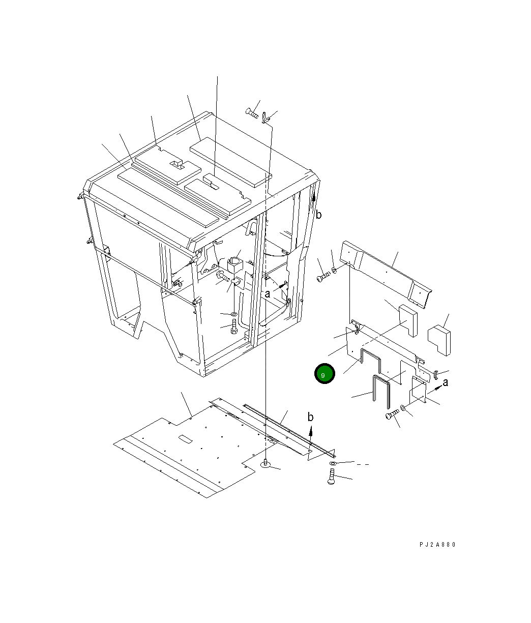 Крышка 23B-952-1723 Komatsu