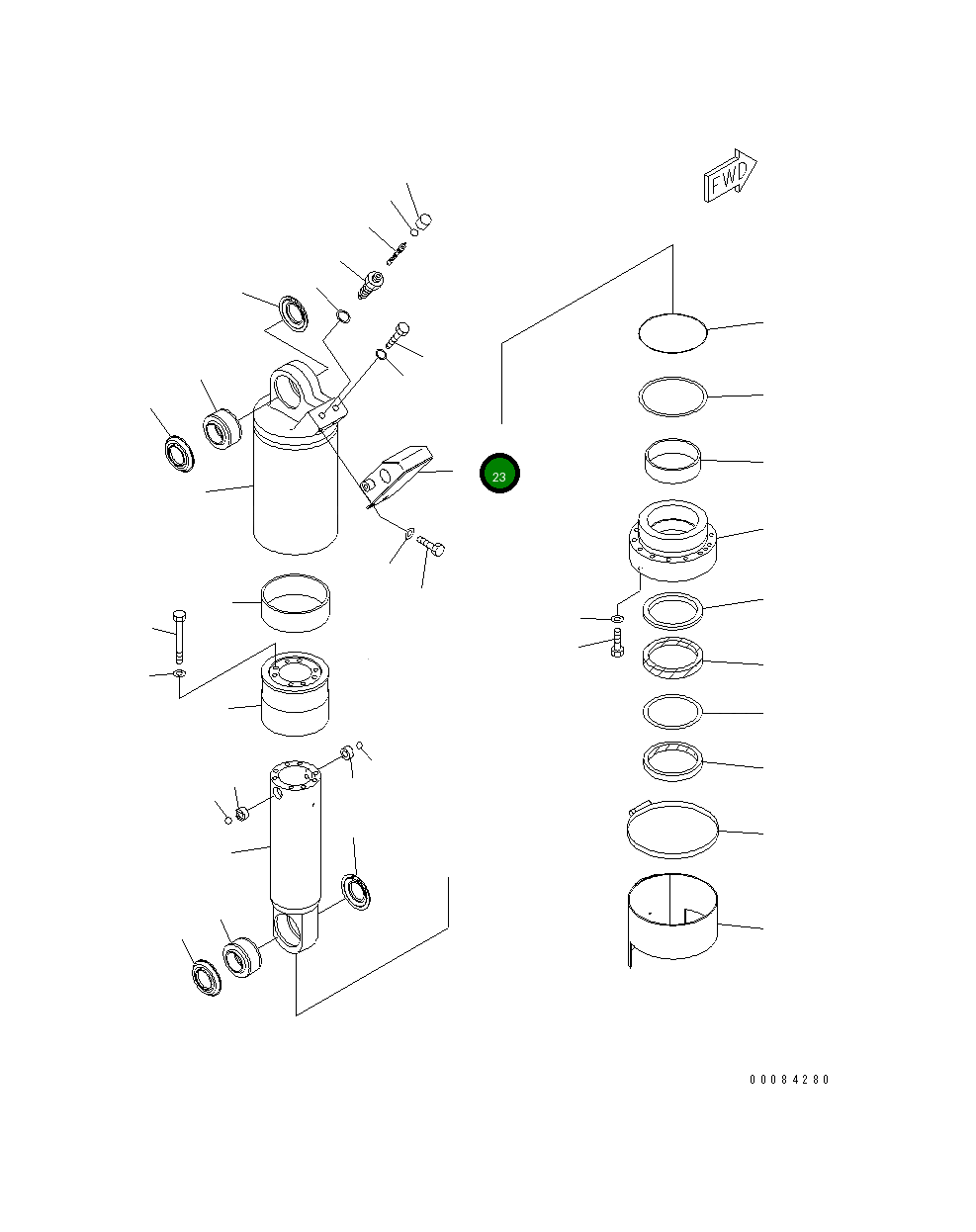 Крышка 56D-86-26630 Komatsu