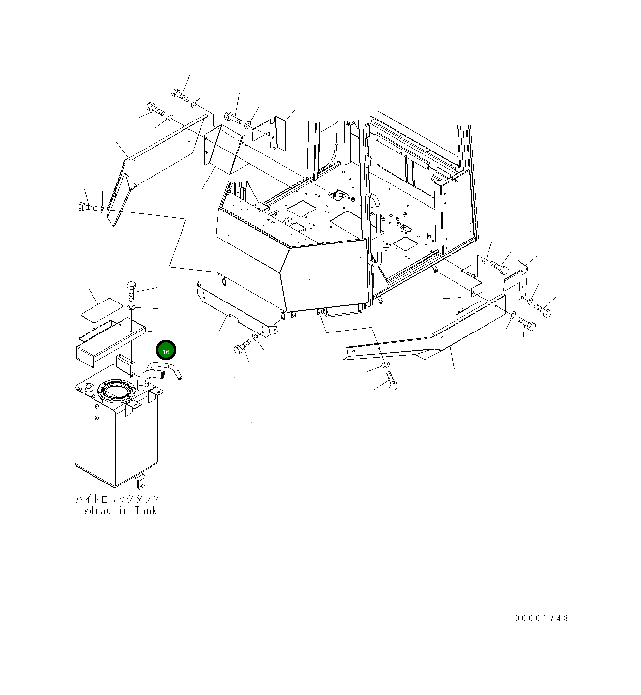 Крышка 417-54-34370  Komatsu