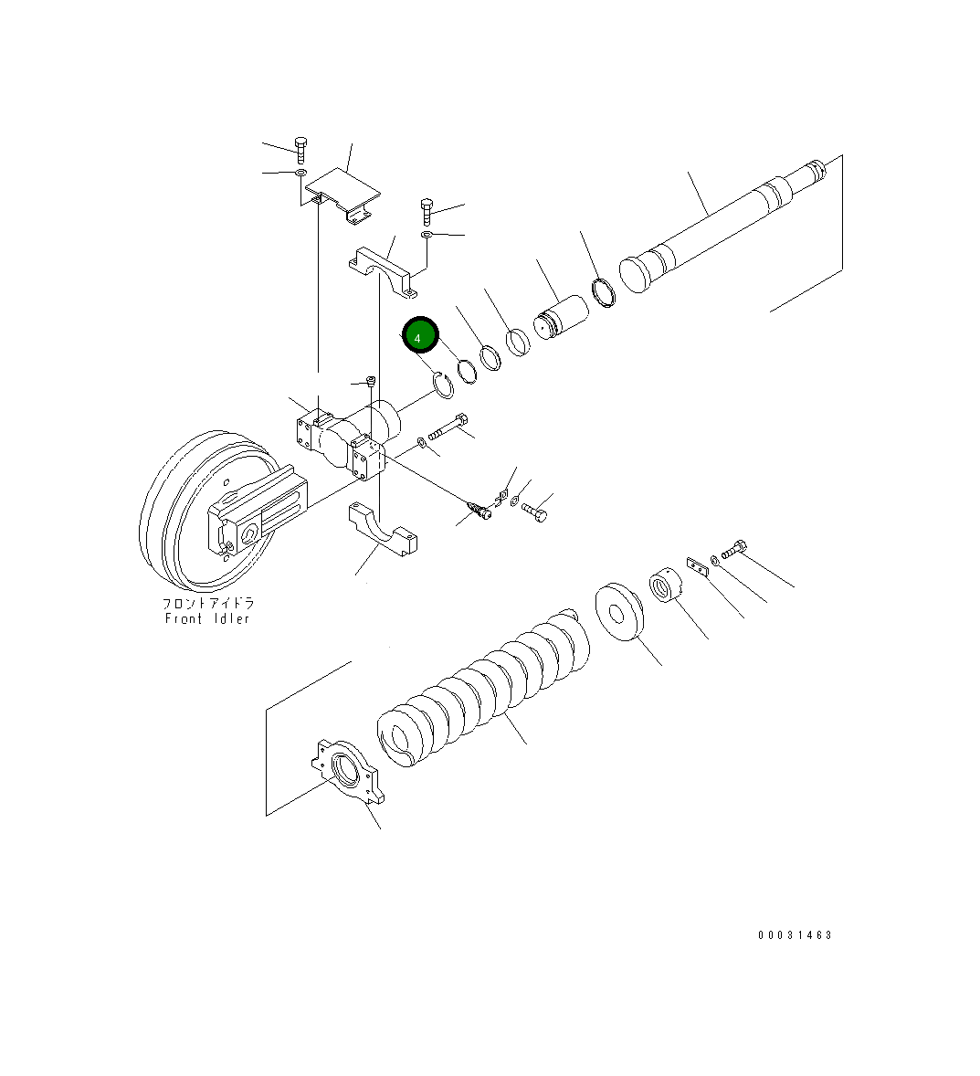 Кольцо 21N-30-14170  Komatsu