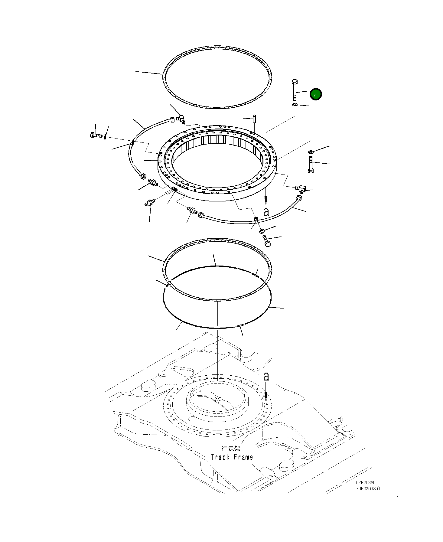 Болт 21M-25-21170 Komatsu