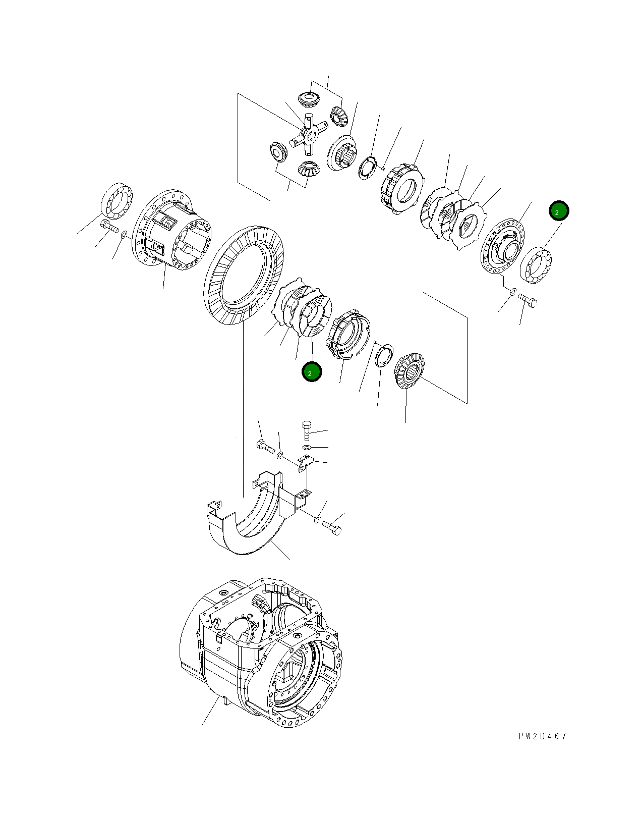 Крышка 424-22-37120 Komatsu