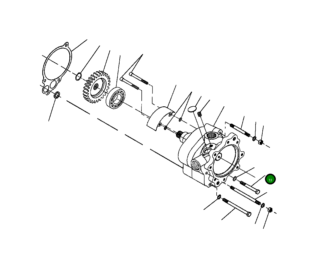 Болт 82 087 Komatsu