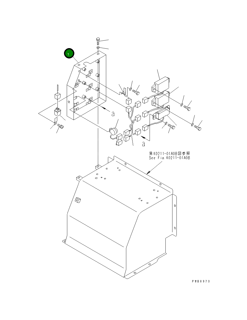 Крышка 22U-06-11491 Komatsu