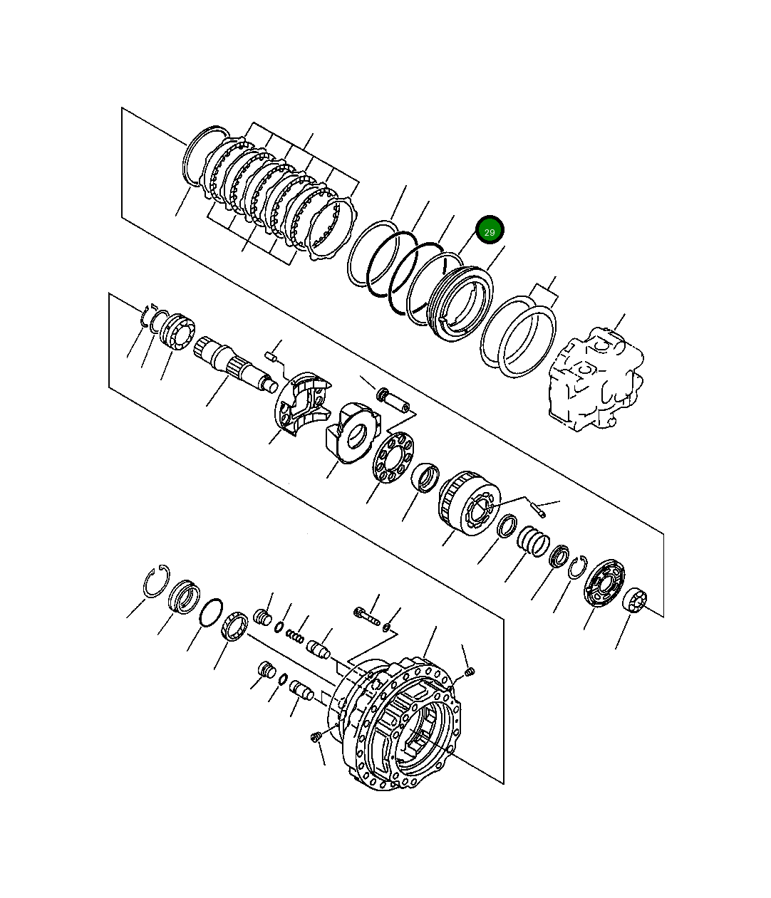 Кольцо 708-8K-15170 Komatsu