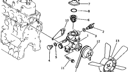 Термостат YM129260-49800 Komatsu