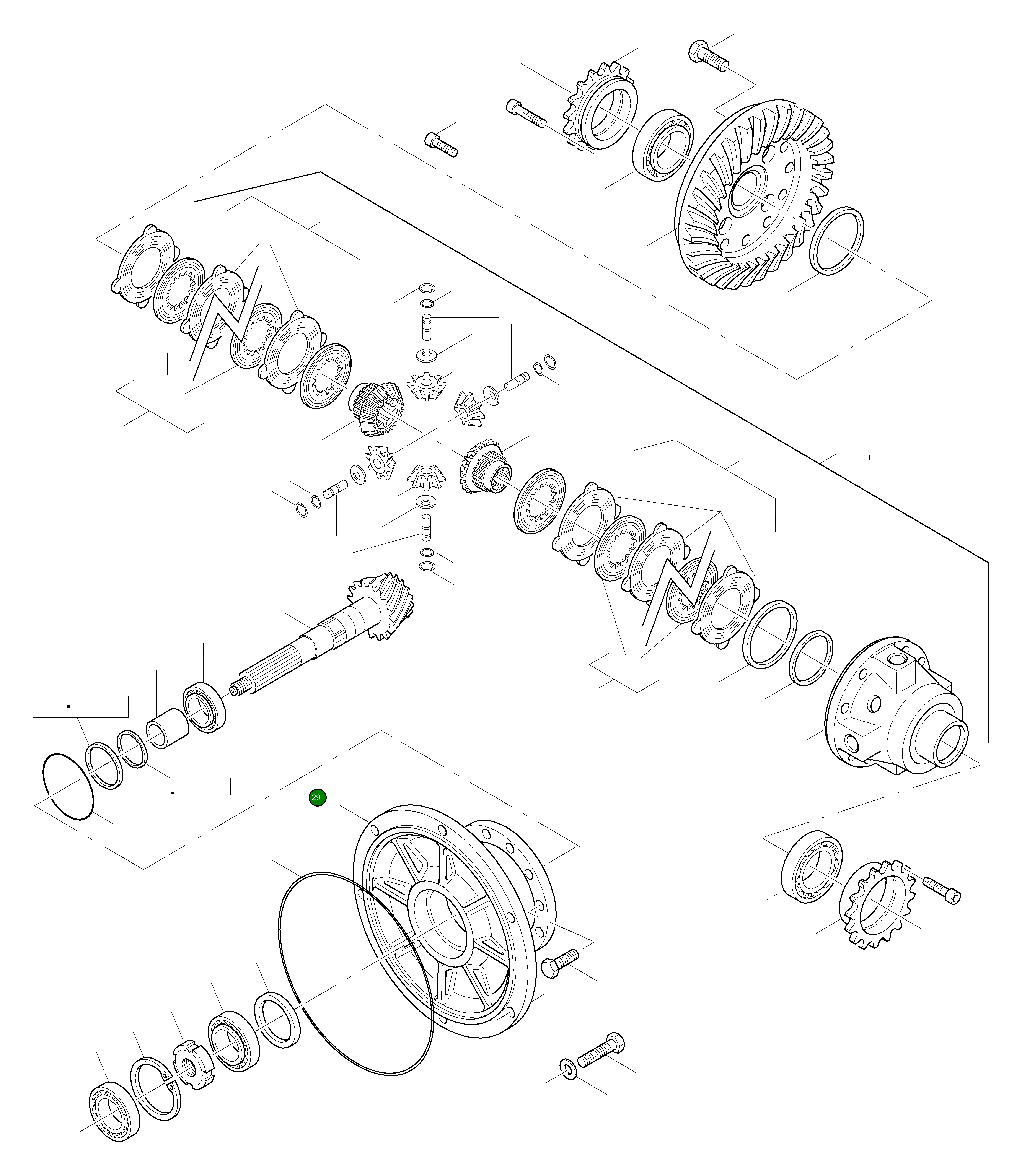 Крышка 42R-23-H0P15 Komatsu