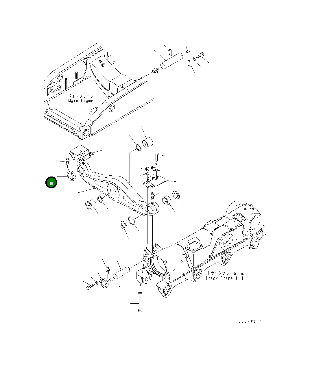 Крышка 195-50-52370  Komatsu