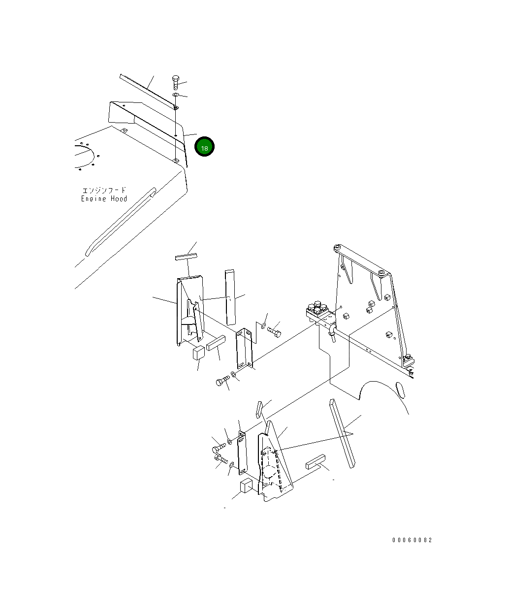 Крышка 17A-54-42451  Komatsu