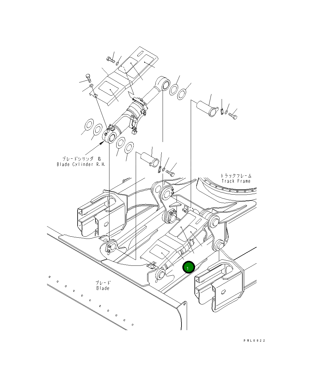 Крышка 22U-62-14810 Komatsu