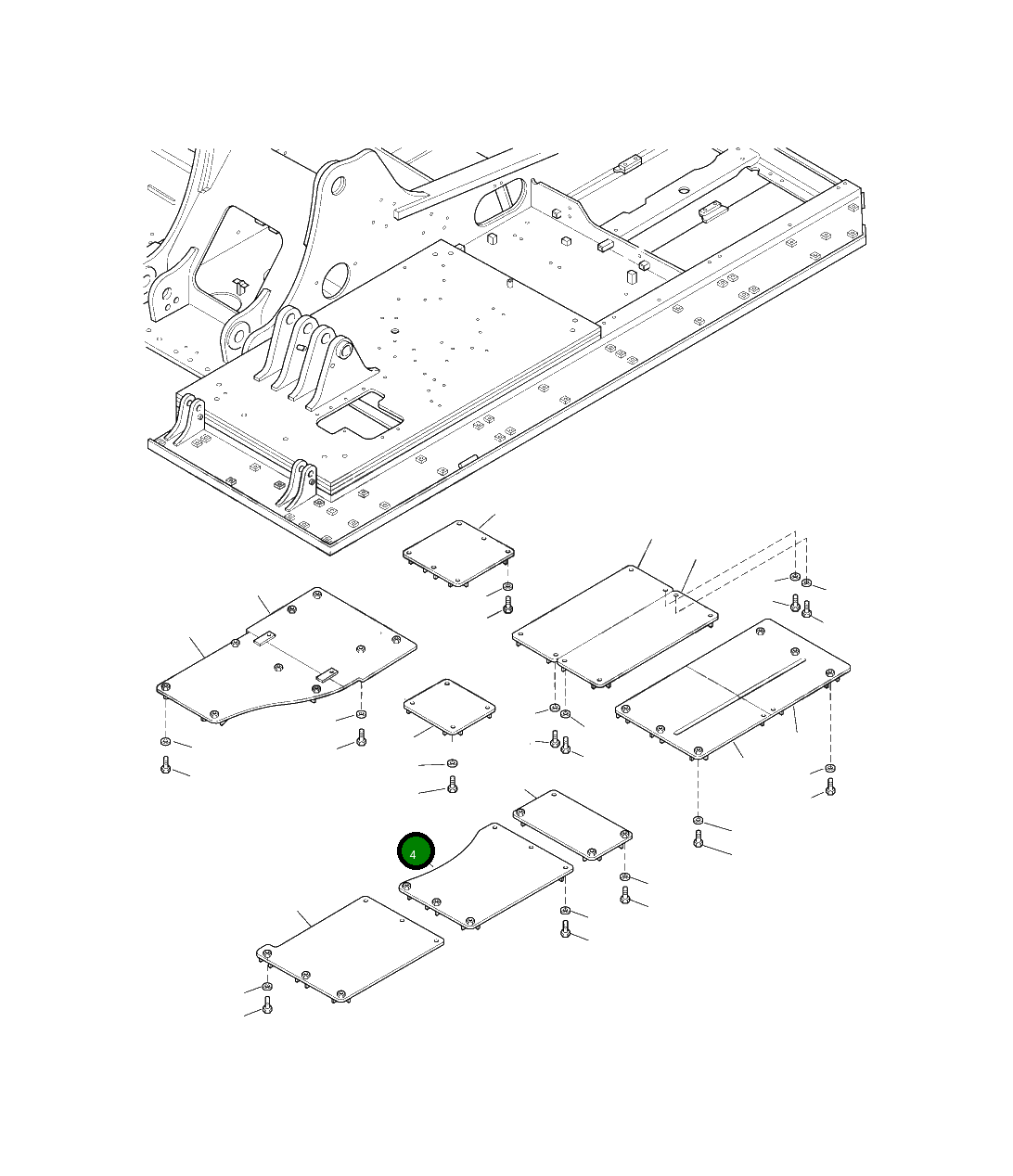 Крышка 20Y-54-A3410  Komatsu