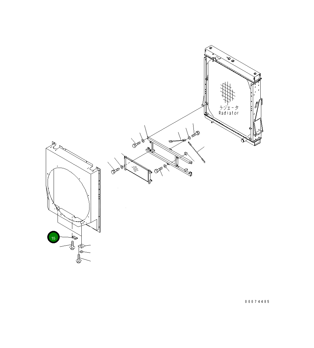Крышка 428-03-21490 Komatsu