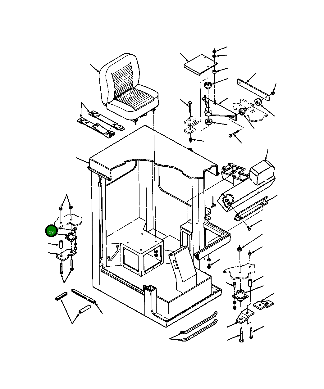Болт 103 213 H45  Komatsu