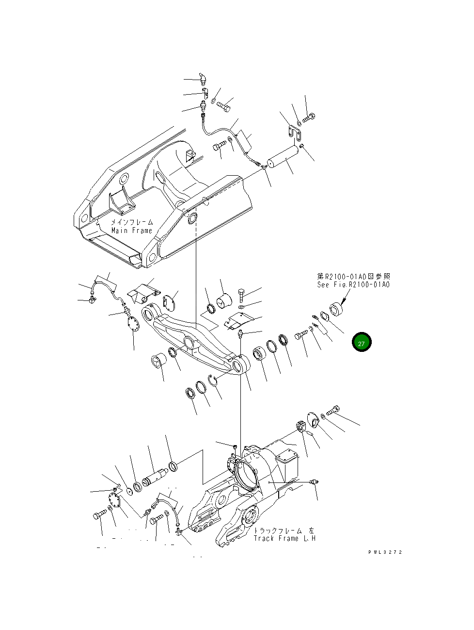 Крышка 198-50-51280  Komatsu