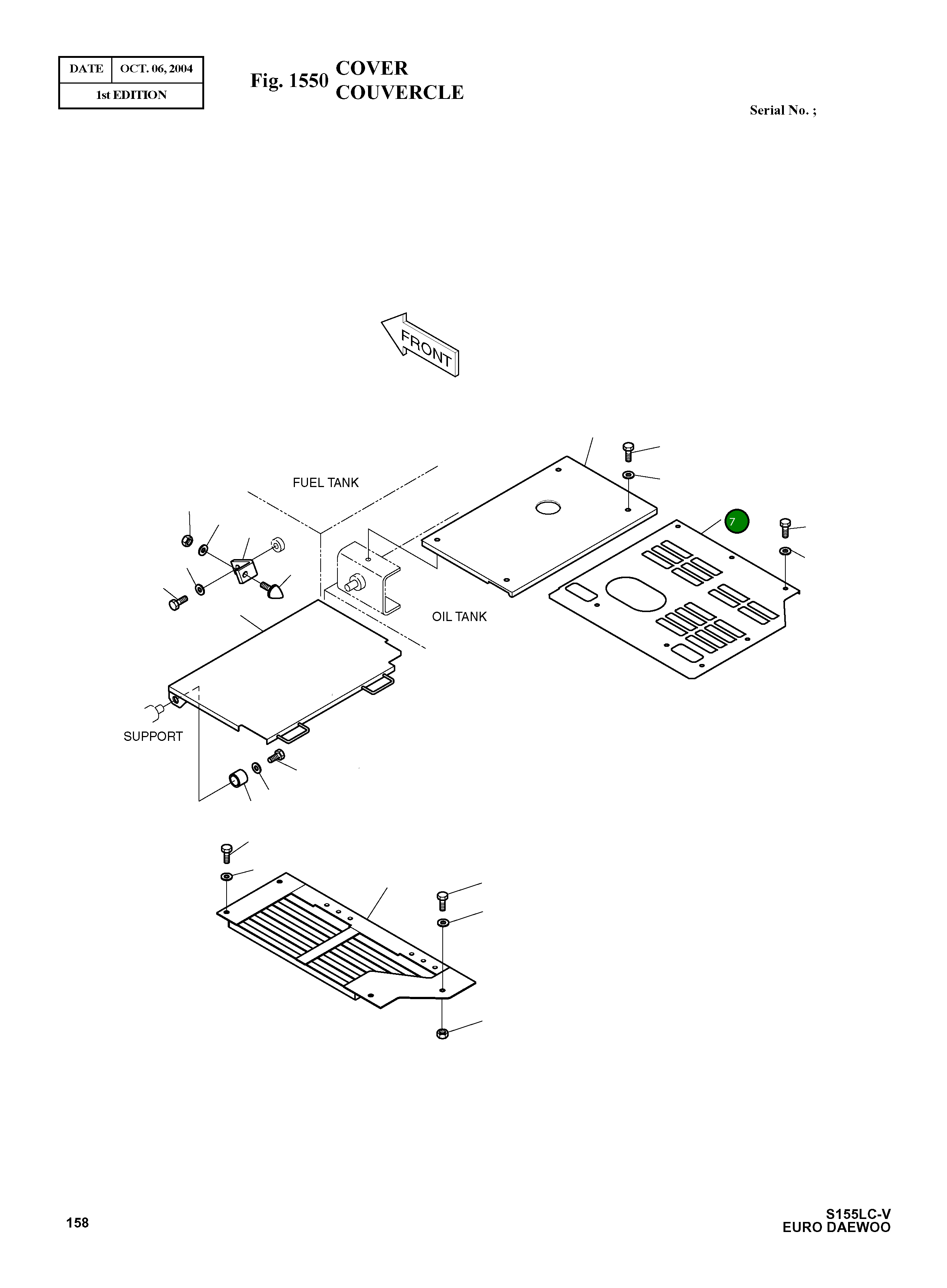 Крышка 2621-3615B Komatsu