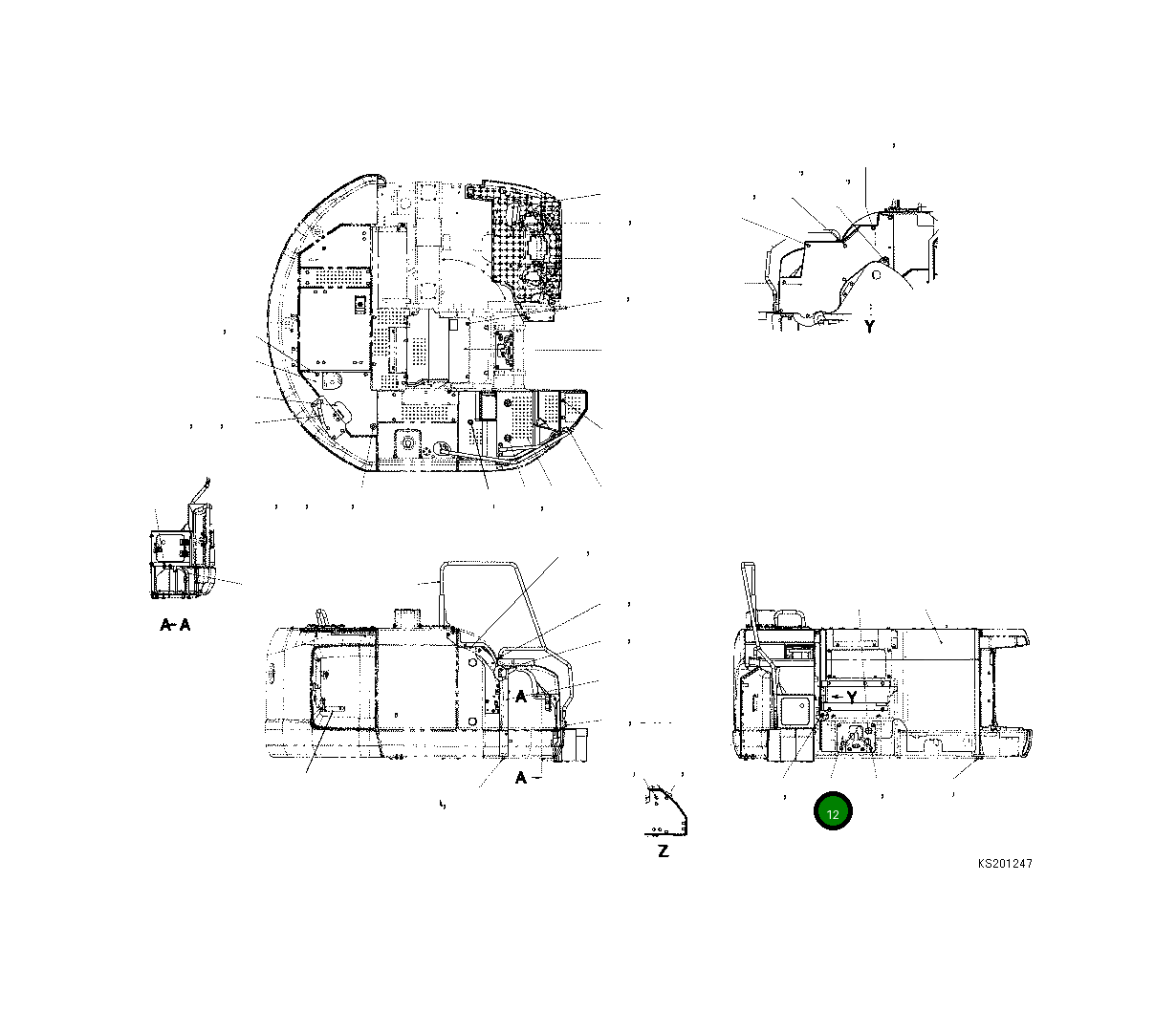 Крышка 22B-914-8550 Komatsu