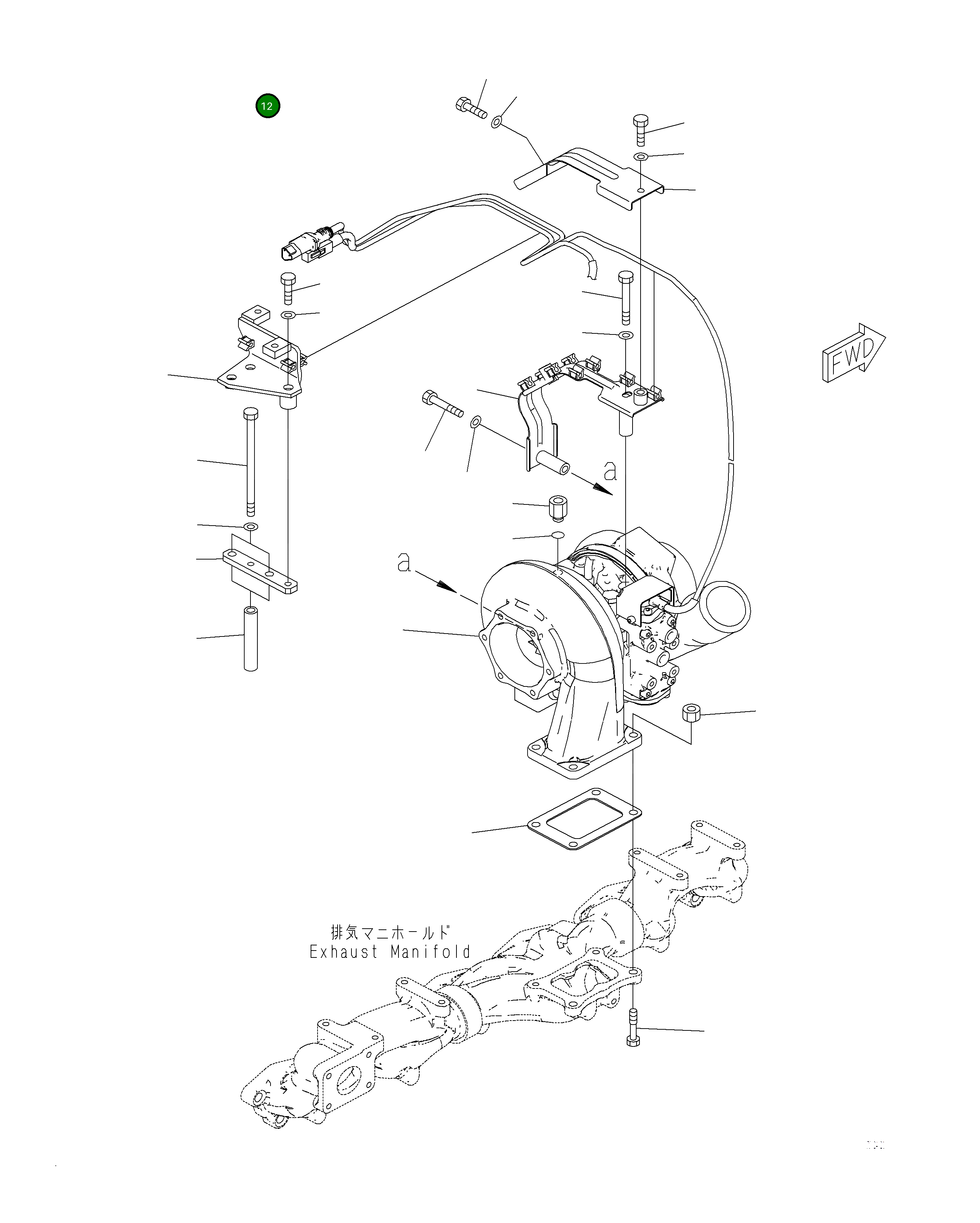 Крышка 6252-81-8120  Komatsu