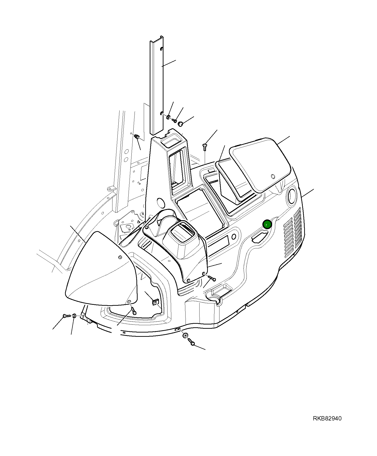 Крышка 42N-54-14760 Komatsu