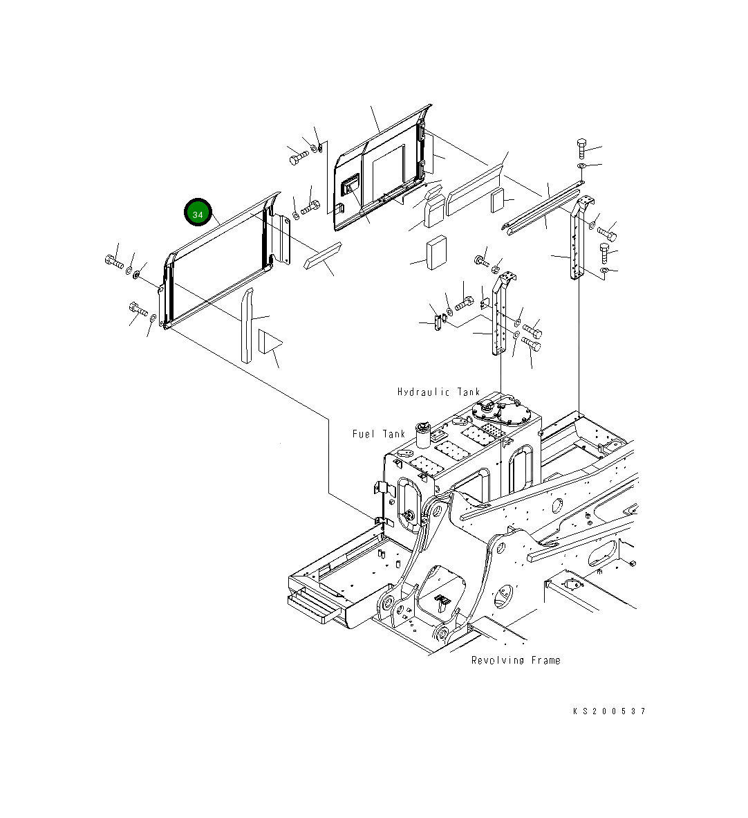 Крышка 20Y-54-K6030  Komatsu