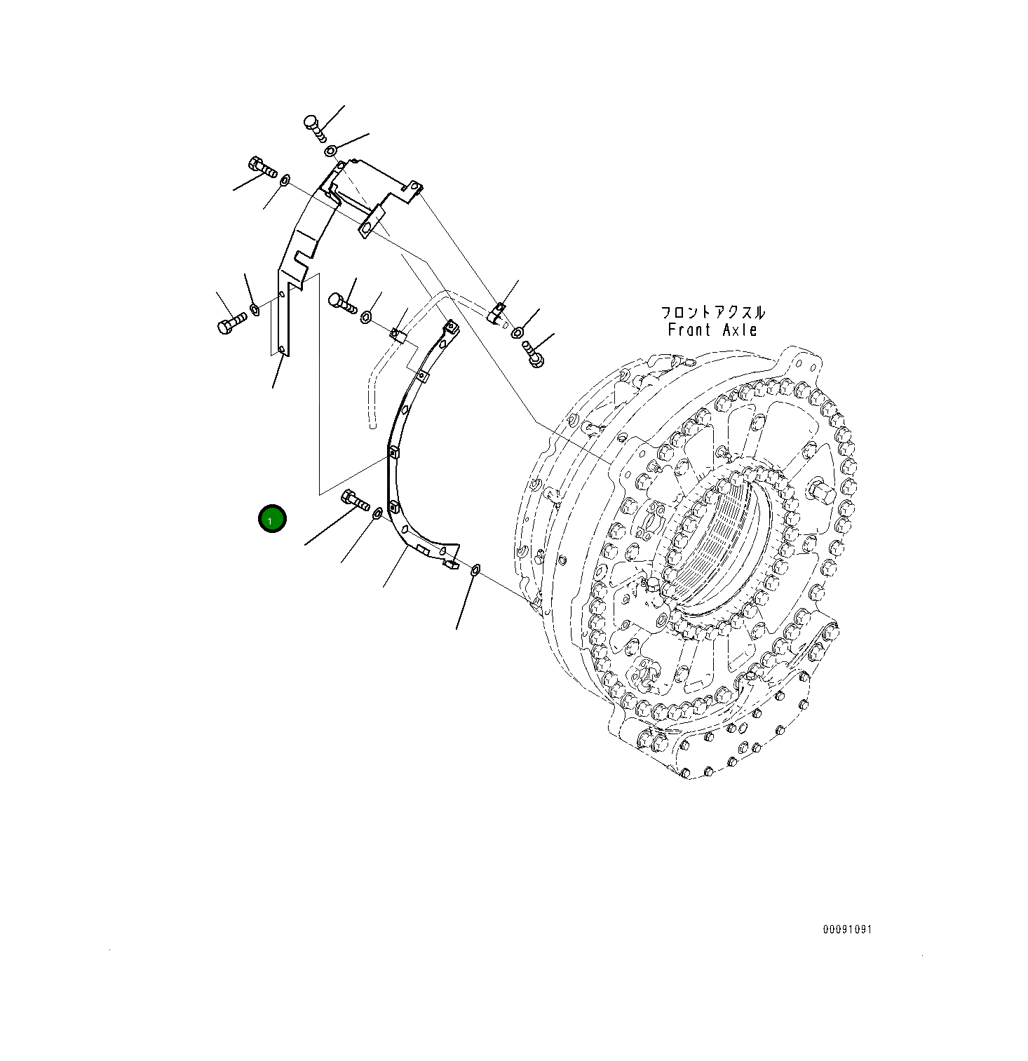 Крышка 561-88-71531 Komatsu