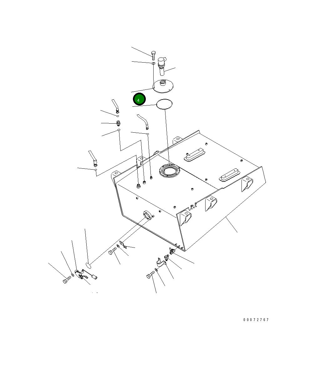 Крышка 426-U49-2110  Komatsu