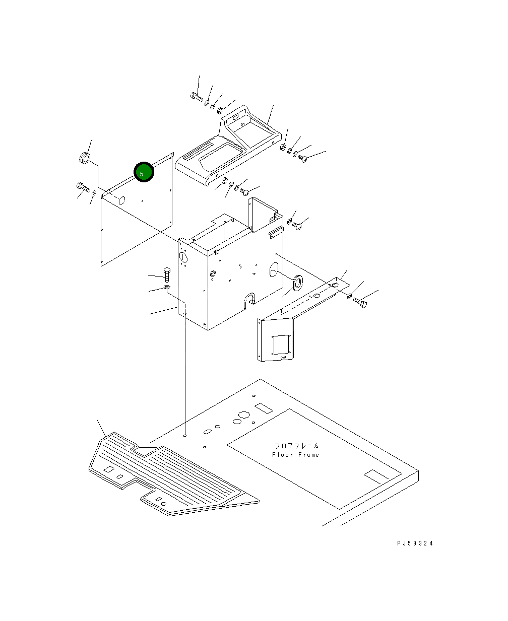 Крышка 23D-45-11450 Komatsu