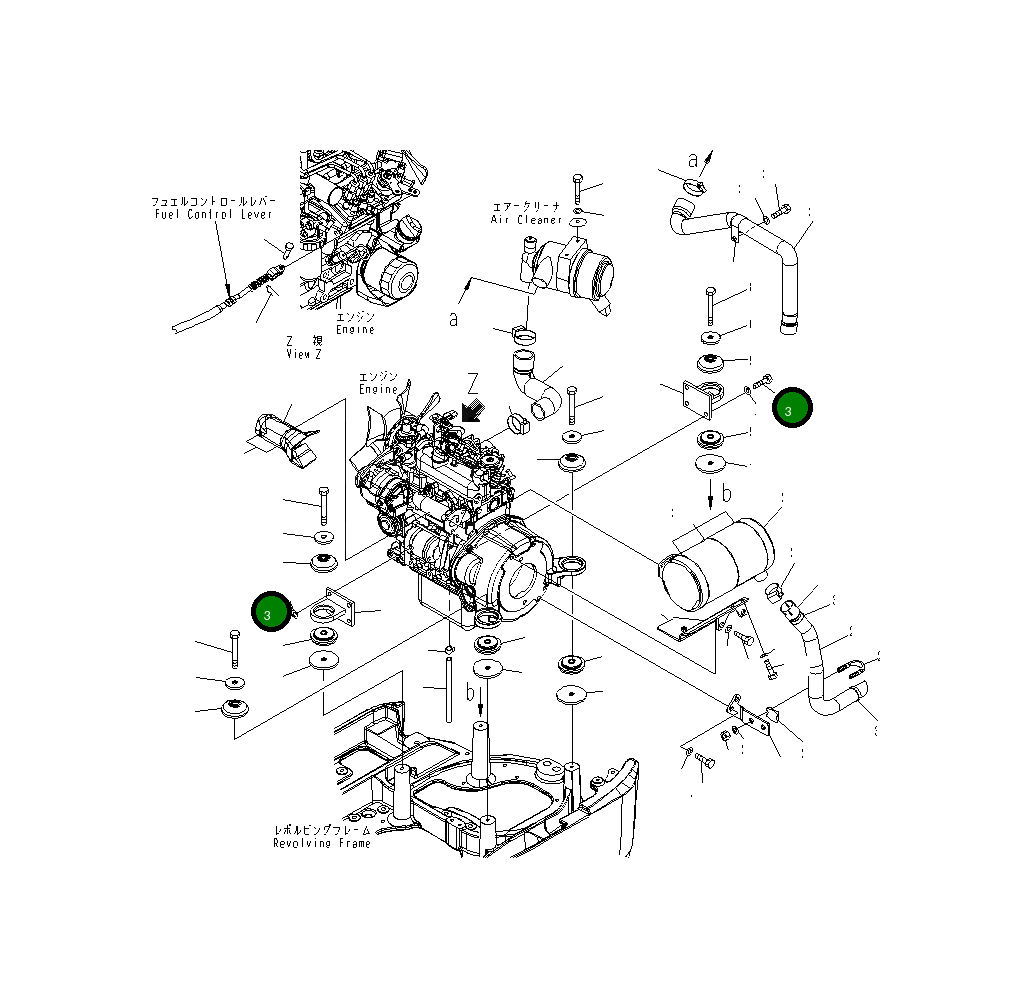 Болт 22J-01-25340 Komatsu