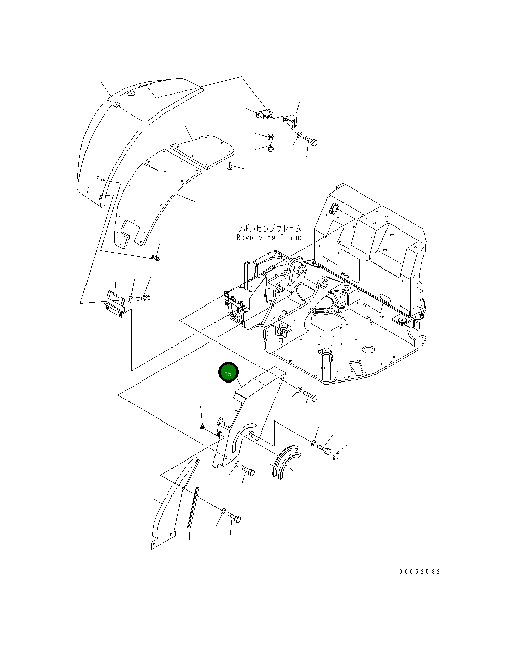 Крышка 20U-54-41582 Komatsu