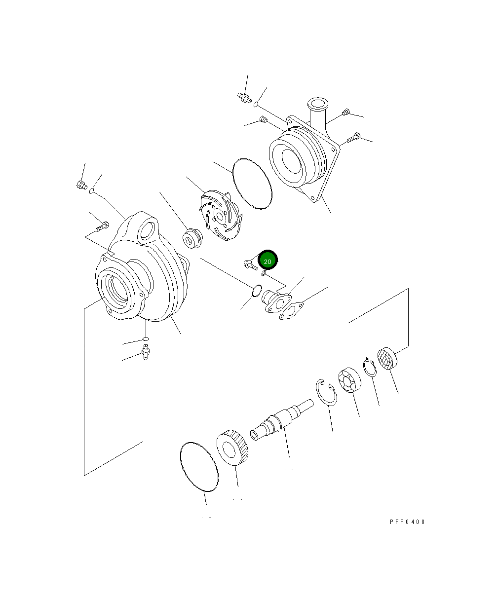 Болт CU3820831 Komatsu