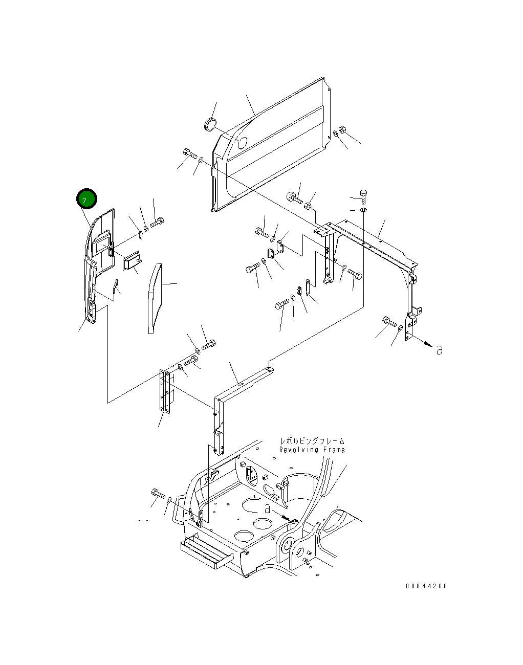 Крышка 22U-54-24314  Komatsu