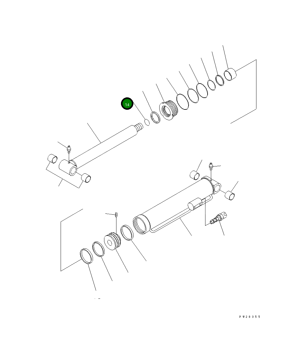 Кольцо уплотнительное (O-Ring) MH26211-20400 Komatsu