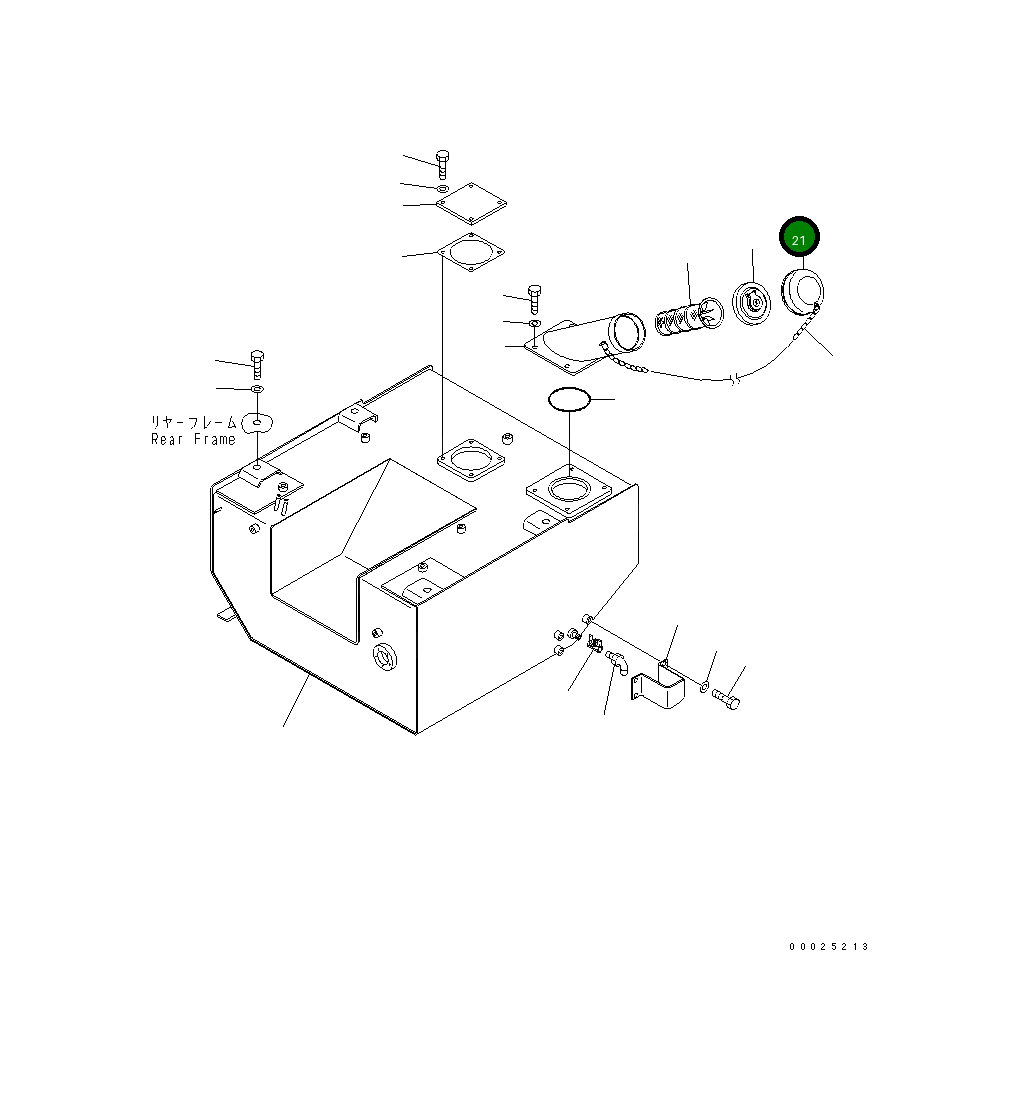 Крышка 418-04-11341 Komatsu