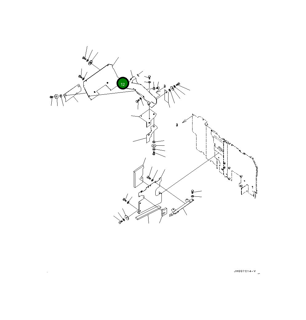 Крышка 20Y-54-71561  Komatsu