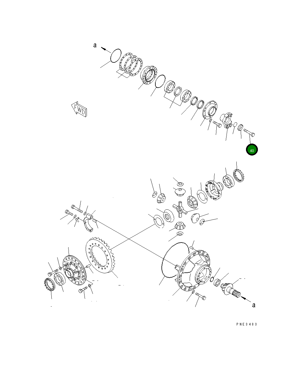 Болт 01051-62440 Komatsu