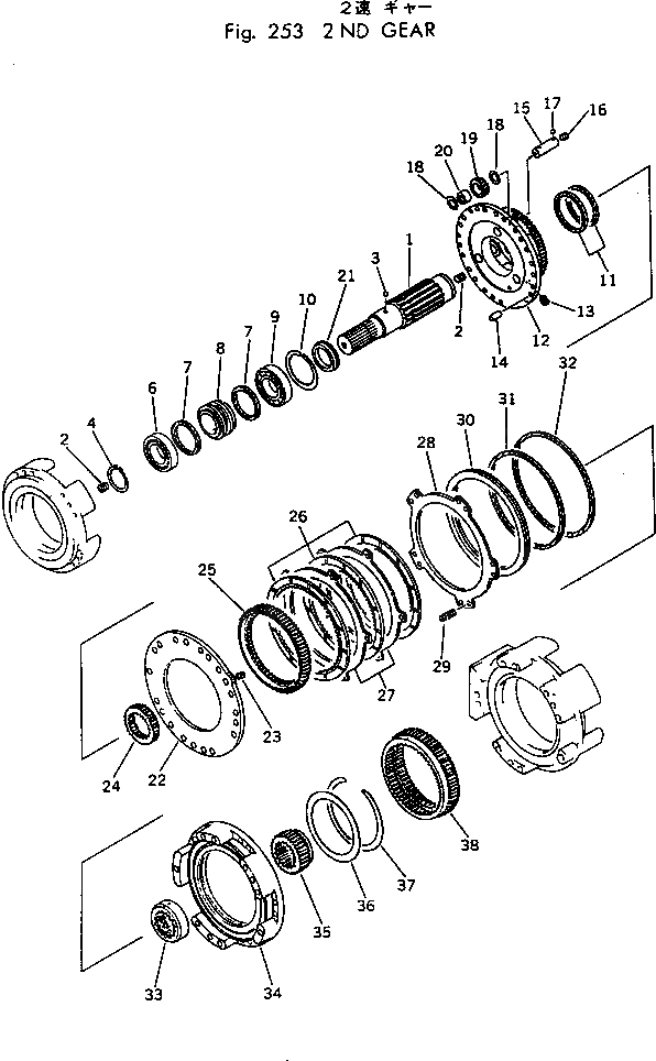 Кольцо 07018-30954  Komatsu