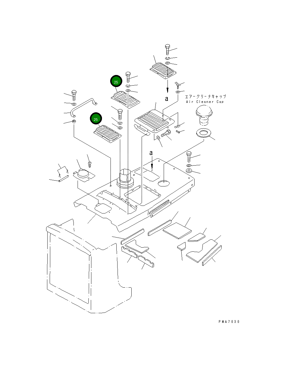 Крышка 134-A62-2450 Komatsu